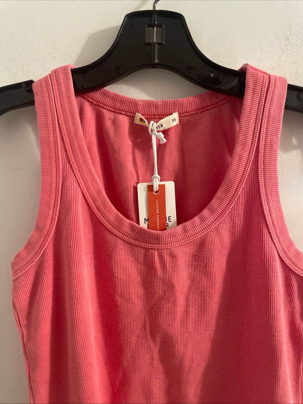 NWT MARINE LAYER XS Faded Red Cotton Blend  Lexi Ribbed Sun In Tank Top $48 - Picture 3 of 12